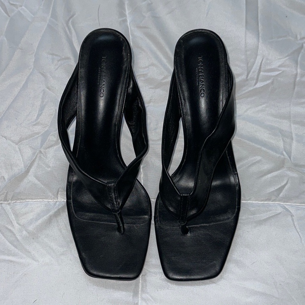 Tony Bianco Bella Black Sheep Nappa Heels